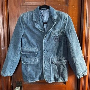 Rocawear vintage blue denim jacket with embroidered logo
